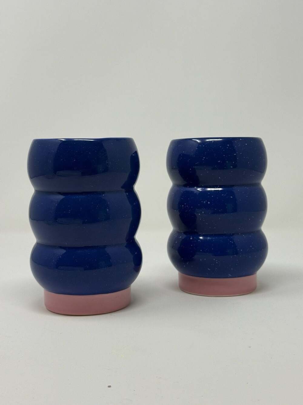Room Essentials Blue and Pink Stoneware Tumbler Set Of 2